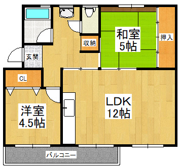 【間取り】 | 狭山住宅1号棟