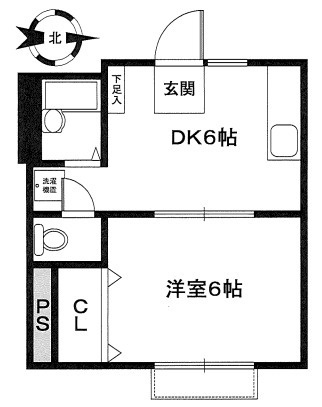ハイツ西田の間取り