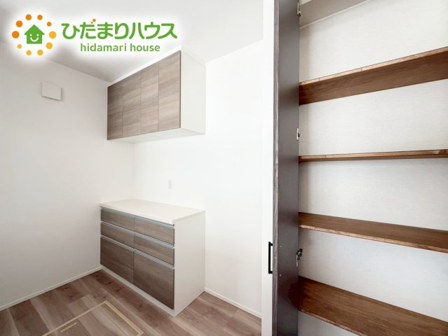 いわき市内郷高坂町大町　新築未入居の収納|パントリー完備で散らかりがちなキッチン回りもラクラクお片付けできちゃいます！(*^-^*)
