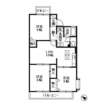 【間取り】 | グランドサン六番館