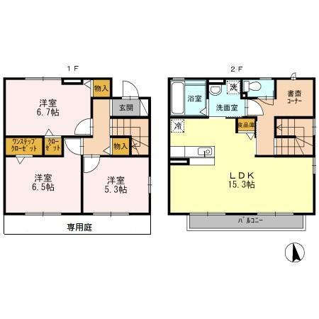 ＣＡＳＡ ＣＯＮＣＥＲＴＯ（カーサ コンチェルト）の間取り