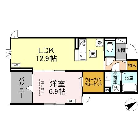 川崎市多摩区宿河原３丁目のアパートの間取り