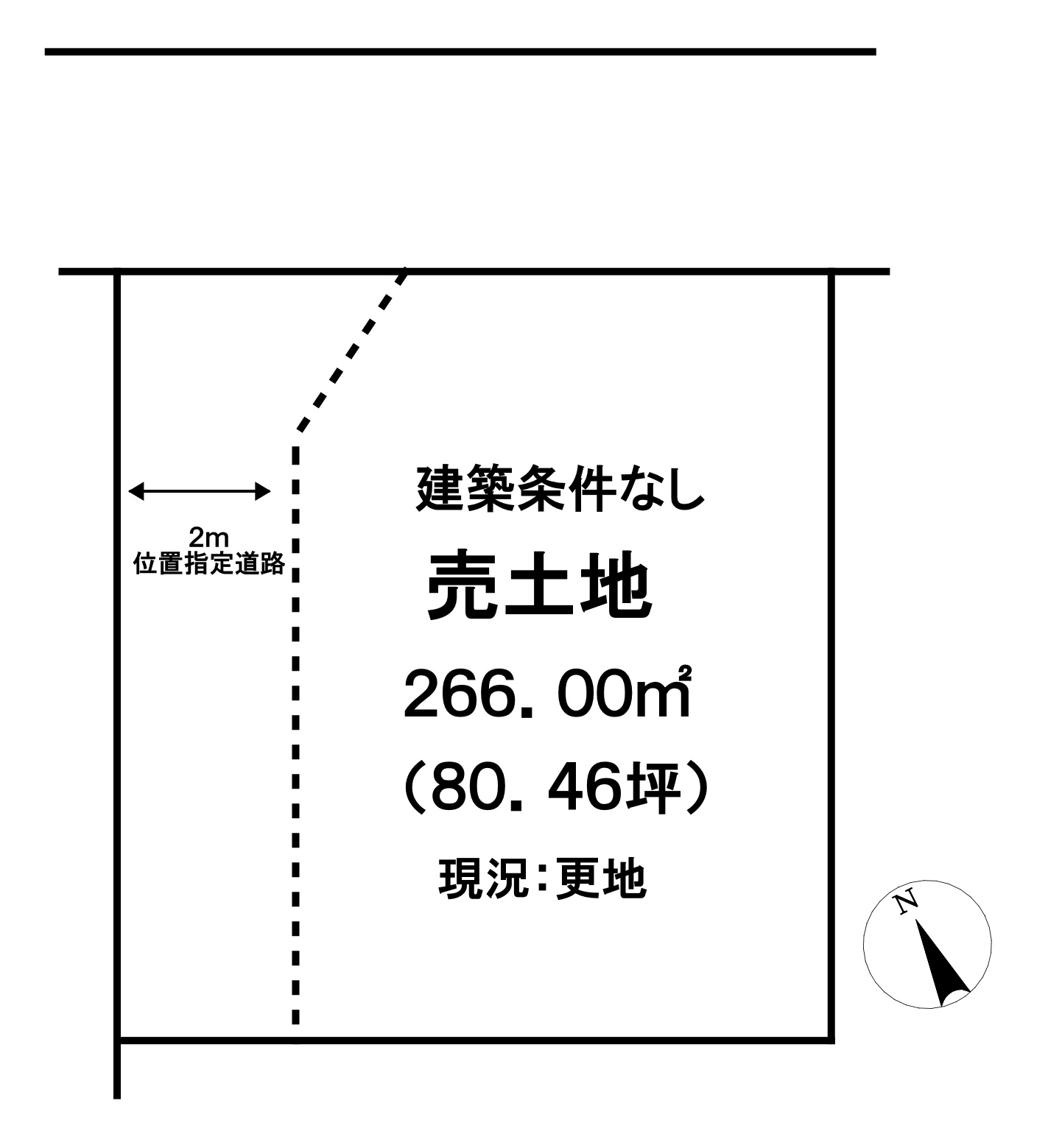 那須塩原市青木806-13の土地図