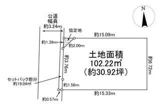 【土地図】 | 川西市久代5丁目1の35　建築条件付き土地