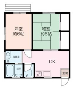 和室と洋室のある２DKです♪