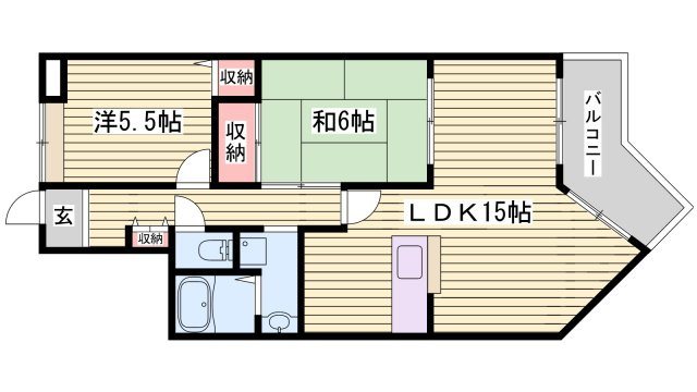 コーポ青山Ⅲの間取り