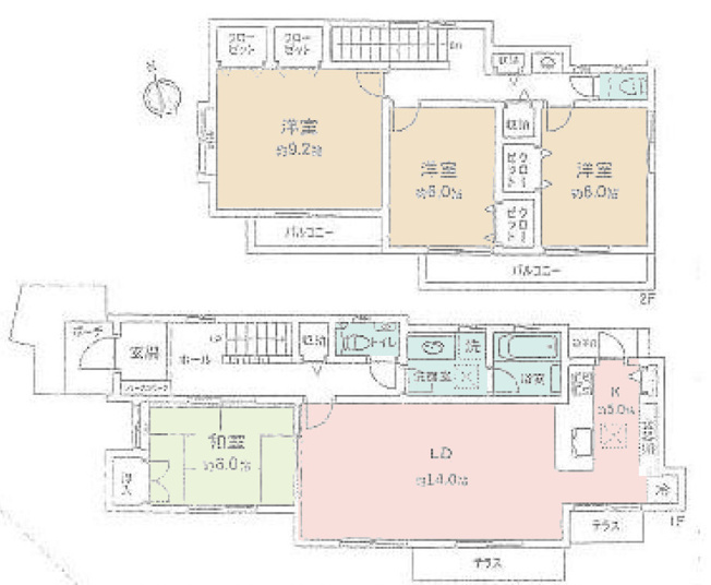 【間取り】 | 4LDKはリビングダイニングキッチンと4つの居室がある間取りで、大家族や二世帯住宅に最適。広々としたリビングで家族団らんを楽しみ、個室でプライベートな時間も確保でき、快適な生活を送ることができますよ。