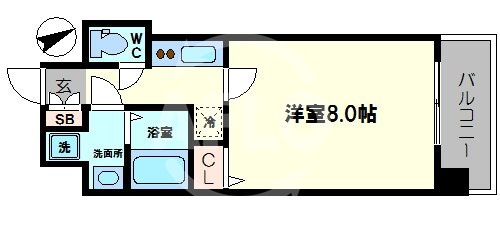 S-RESIDENCE緑橋駅前の間取り|S-RESIDENCE緑橋駅前　間取り