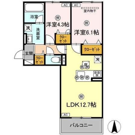 シャンポールさい　D棟