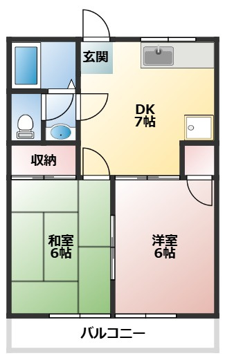 飯原コーポの間取り