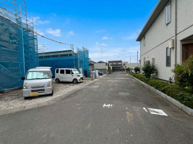 【Livele Garden】　結城郡八千代町菅谷　第２　全4邸の前面道路含む現地写真|〇前面道路〇
西側約6m
2026年6月撮影