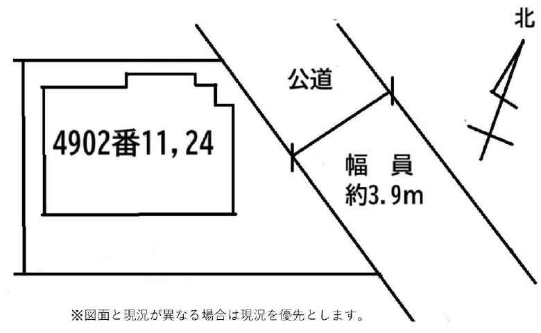 敷地面積19.5坪　売地　川越市笠幡
