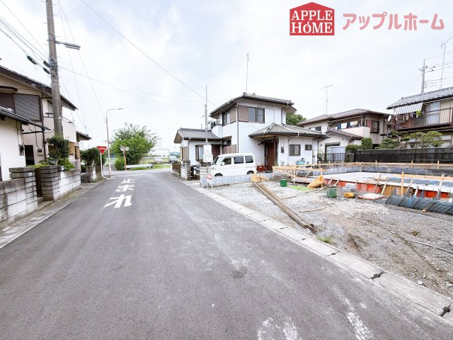 [新築住宅] 行田市持田 2期 全1棟の前面道路含む現地写真