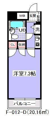 ダイニチ館Ｆ１２(F-012)の間取り