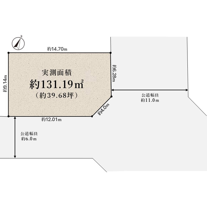 江戸堀3丁目 売土地の土地図