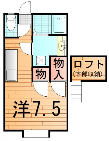 サンハイツ南原Bの間取り