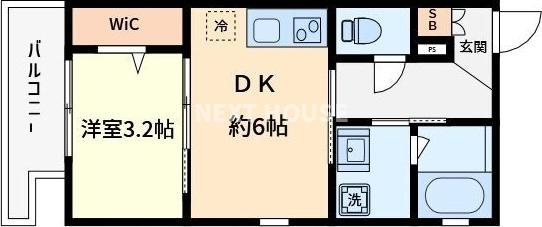 ラシーヌ住吉大社の間取り