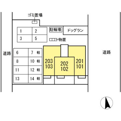 【区画図】 | クローバーコートⅡ