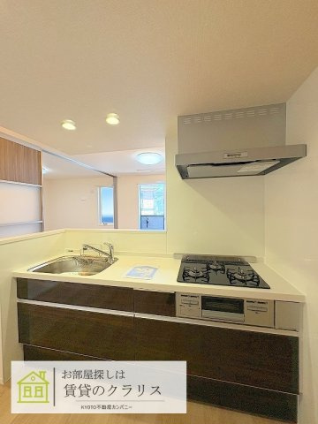 GRAMM松室吾田神町A棟のキッチン