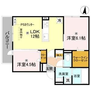 GRAMM松室吾田神町A棟の間取り
