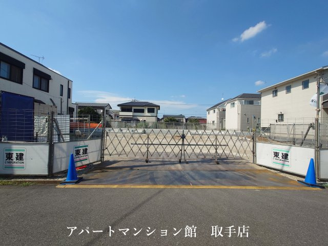 (仮称)我孫子市湖北台新築アパートのエントランス