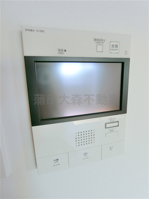 アジールコート池上の設備|TVモニター付オートロック　インターホン