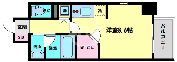 パークキューブ北浜の間取り|パークキューブ北浜　間取り