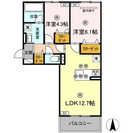 シャンポールさい　D棟