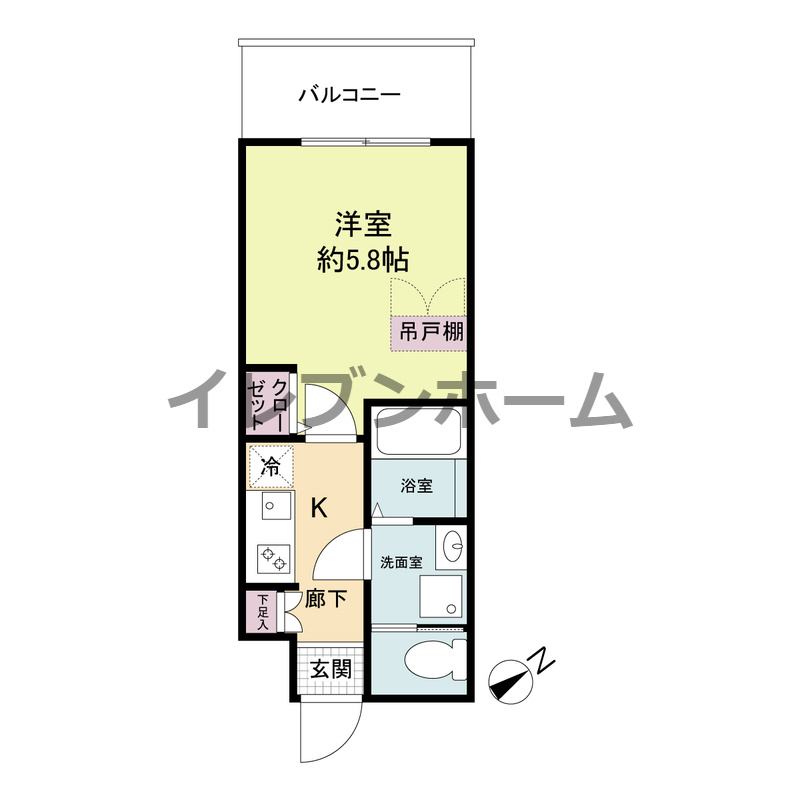セレニテ難波ミラク参番館の間取り