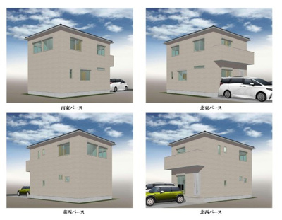 【完成予想図】 | 山科区西野大鳥井町　土地 | 【参考プラン図(外観)】