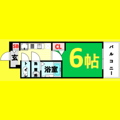 メイクスアート上前津Ⅵ　名古屋市賃貸　仲介手数料無料の間取り