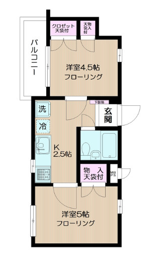 日神パレス東日暮里第２の間取り