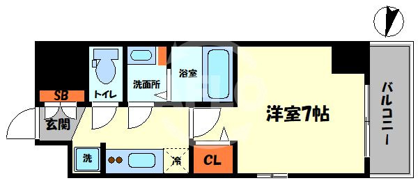 CITY LUX NAMBA SOUTHの間取り|ラグゼナなんば南　間取り