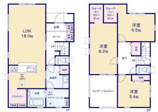 リーブルガーデン与那原町与那原 1号棟（全4棟）※本日内覧可能※の間取り