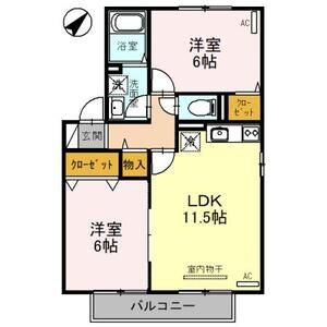 【間取り】 | アルカディア D棟 | お部屋の間取りです