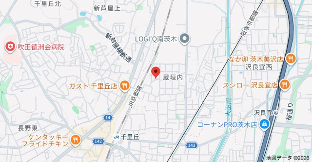 ビスタ千里丘Vの地図