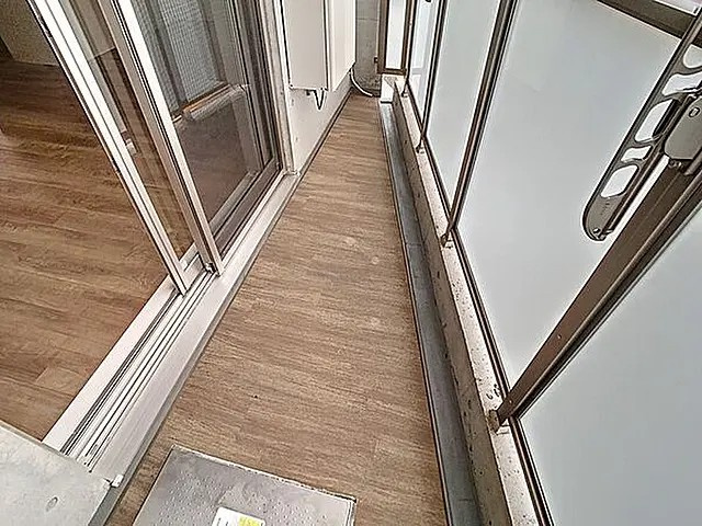 エカルラート青谷のバルコニー