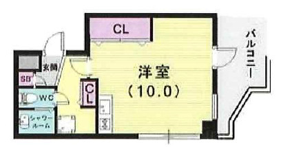 メインステージ芦屋楠の間取り