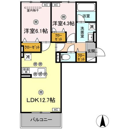 シャンポールさい　D棟