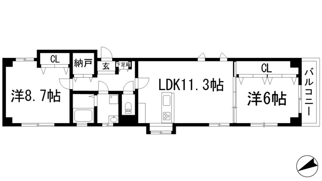 【間取り】 | アルバ石橋
