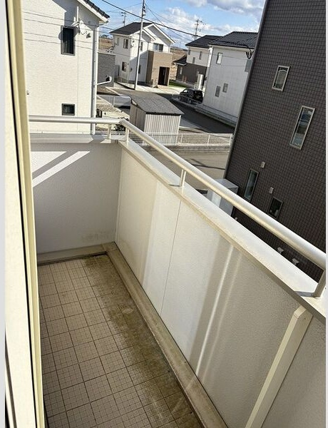 岩沼市押分貸家のバルコニー
