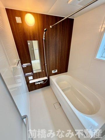 【新築】前橋市駒形町　３号棟(全３棟)　ブルーミングガーデン　新築建売分譲の浴室|ゆったり過ごせるお風呂です