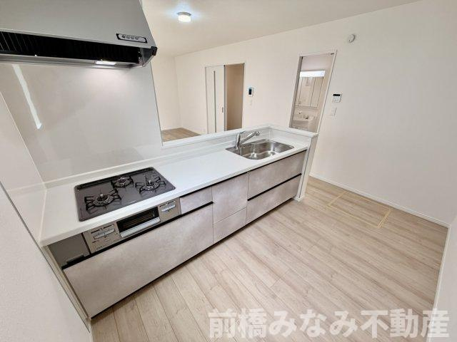 【新築】渋川市石原　B号棟(全３棟)　ハートフルタウン　新築建売分譲のキッチン|使いやすいキッチンです