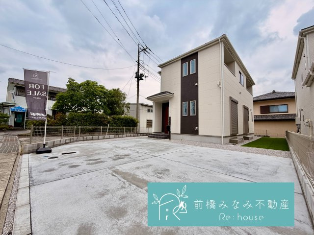 【新築】渋川市石原　A号棟(全３棟)　ハートフルタウン　新築建売分譲の外観|おしゃれな外観です
