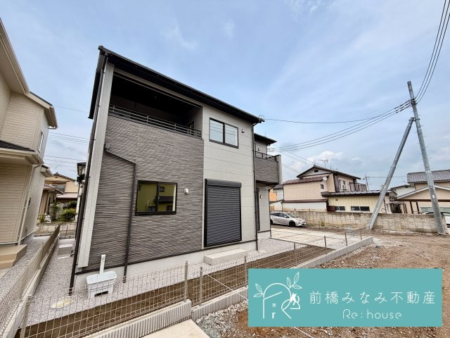 【新築】前橋市龍蔵寺町　２号棟(全３棟)　ブルーミングガーデン　新築建売分譲の外観|きれいな外観です