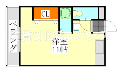 【間取り】 | オネスティ大久保弐番館