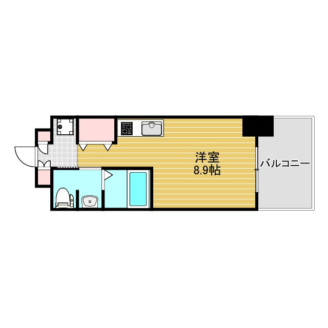 吹田市江の木町の賃貸マンションの間取り