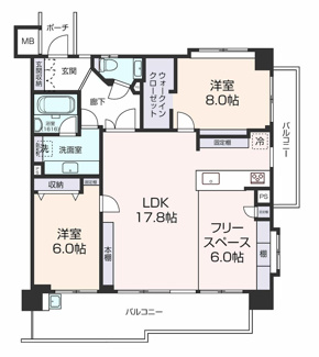 【間取り】 | ファミール・グラン岡崎東山荘