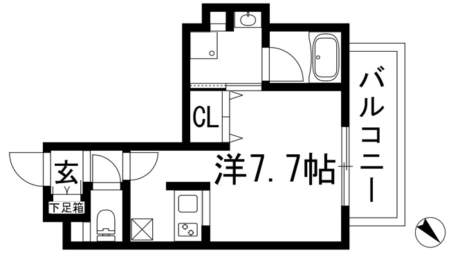 【間取り】 | ウェルスクエア池田石橋3