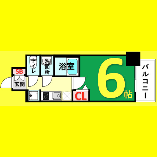 プレサンス名古屋ルーカス　名古屋市賃貸　仲介手数料無料の間取り